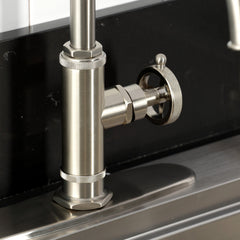 Kitchen Faucet, Levante, Single Handle with Side Sprayer in Brushed Nickel