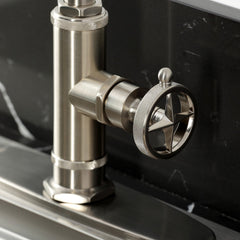 Kitchen Faucet, Levante, Single Handle with Side Sprayer in Brushed Nickel