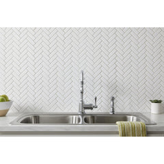 Kitchen Faucet, Opulence, Single Handle, Deck Mount, Side Spray, Chrome