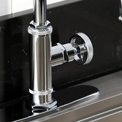 Kitchen Faucet, Ostro, Single Handle with Side Spray in Polished Chrome