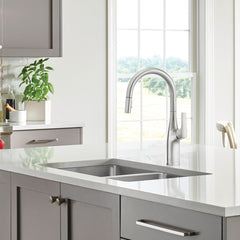 Kitchen Faucet, Rivana, High-Arc Pull-Down, Single Handle, Stainless