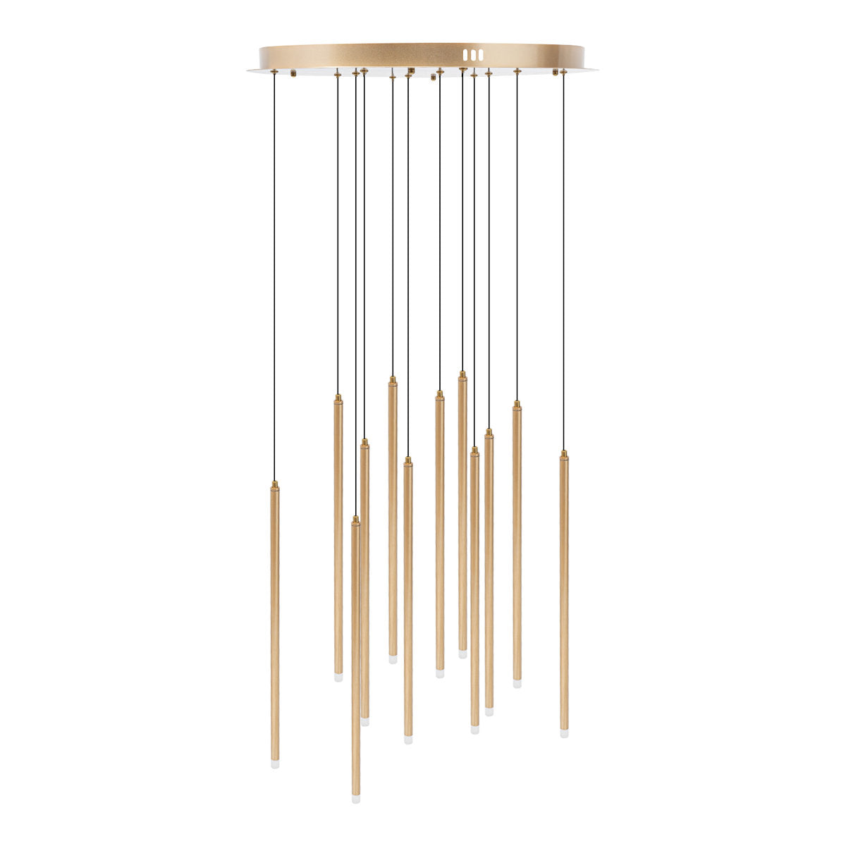 Kitchen Island Chandelier with 12 LED Lights in Gold Finish