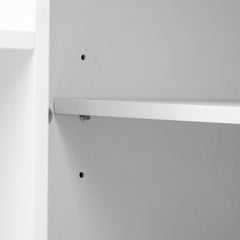 Kitchen Island on Wheels with Drop Leaf Countertop, White