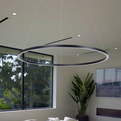 Kitchen Island Pendant Light with Matte Black Metal Finish
