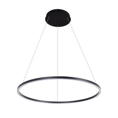 Kitchen Island Pendant Light with Matte Black Metal Finish