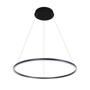 Kitchen Island Pendant Light with Matte Black Metal Finish