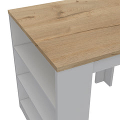Kitchen Island Table, Engineered Wood Base and Countertop, With Shelf