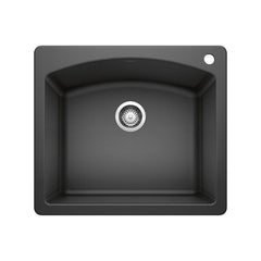 Kitchen Sink, Diamond, Single Bowl, Dual Mount, 25", Anthracite