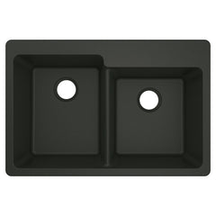 Kitchen Sink, Host, Dual Mount, Double Bowl, Granite, Black
