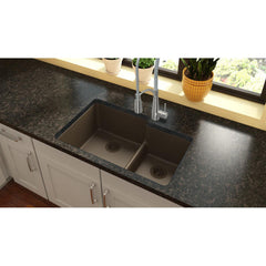 Kitchen Sink, Quartz Classic, Undermount, Double Basin, Mocha