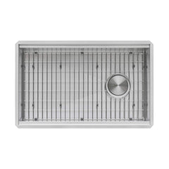 Kitchen Sink Workstation, Undermount, Offset Drain, 16 Gauge, 33-Inch, Stainless Steel