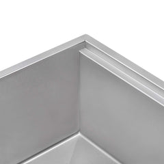 Kitchen Sink Workstation, Undermount, Offset Drain, 16 Gauge, 33-Inch, Stainless Steel