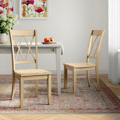 Room | The Kolvern Basiluzzo Cross-Back Chair Pair in a styled room
