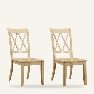 Kolvern Basiluzzo Cross-Back Chair Pair