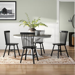 Room | The Kolvern Capofaro Wood Side Chair Set of 4 in a styled room