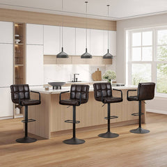 Room | The Kolvern Castellaro 4-Piece Swivel Adjustable Bar Stool in a styled room