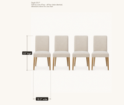 Dimensions | overall width, depth and height, all four chairs shown, sold as a set of four, dimensions are per chair