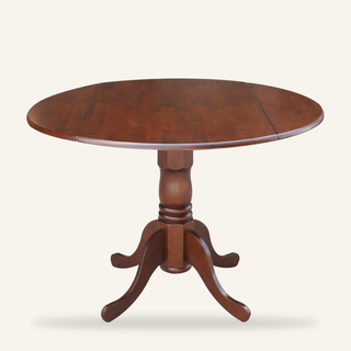 Kolvern Dattilo Round Pedestal Drop-Leaf Dining Table