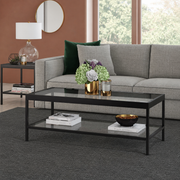 Kolvern Famjin Glass Coffee Table in a restyled supplier room | Pipeline B room-shell edit 2