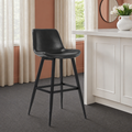 Kolvern Forgiavecchia Leather Bar Stool in a restyled supplier room | Pipeline B room-shell edit 2