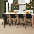 Kolvern Forgiavecchia Leather Bar Stool in a restyled supplier room | Pipeline B room-shell edit 1