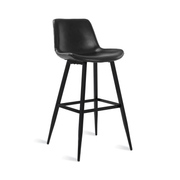Kolvern Forgiavecchia Leather Bar Stool | untouched supplier studio 5