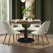 Kolvern Ginostra 4-Person Pedestal Dining Set