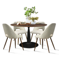Kolvern Ginostra 4 Person Pedestal Dining Set | untouched supplier studio 4