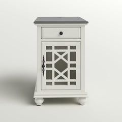 Front | Straight-on view of the Kolvern Gotugjogv Charging Storage End Table