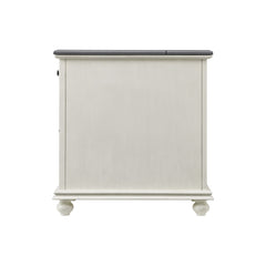 Side | Side view of the Kolvern Gotugjogv Charging Storage End Table