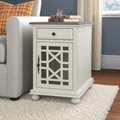 Kolvern Gotugjogv Charging Storage End Table in a restyled supplier room | Pipeline B room-shell edit 2