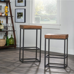 Room | The Kolvern Immeruta Wood Bar Stool in a styled room