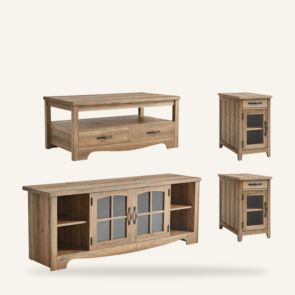 Kolvern Langasandur 4-Piece Table Set