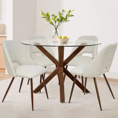 Room | The Kolvern Liscanera 5-Piece Round Dining Set in a styled room
