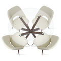 Kolvern Liscanera 5 Piece Round Dining Set | untouched supplier studio 2