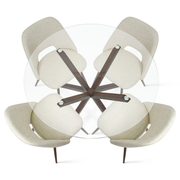Kolvern Liscanera 5 Piece Round Dining Set | untouched supplier studio 2