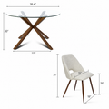 Kolvern Liscanera 5 Piece Round Dining Set | untouched supplier studio 4