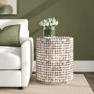 Kolvern Midvagur Coconut Drum Table