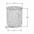 Kolvern Midvagur Coconut Drum Table | untouched supplier studio 1