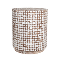 Kolvern Midvagur Coconut Drum Table | untouched supplier studio 2