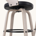 Detail | the swivel base and footrest ring