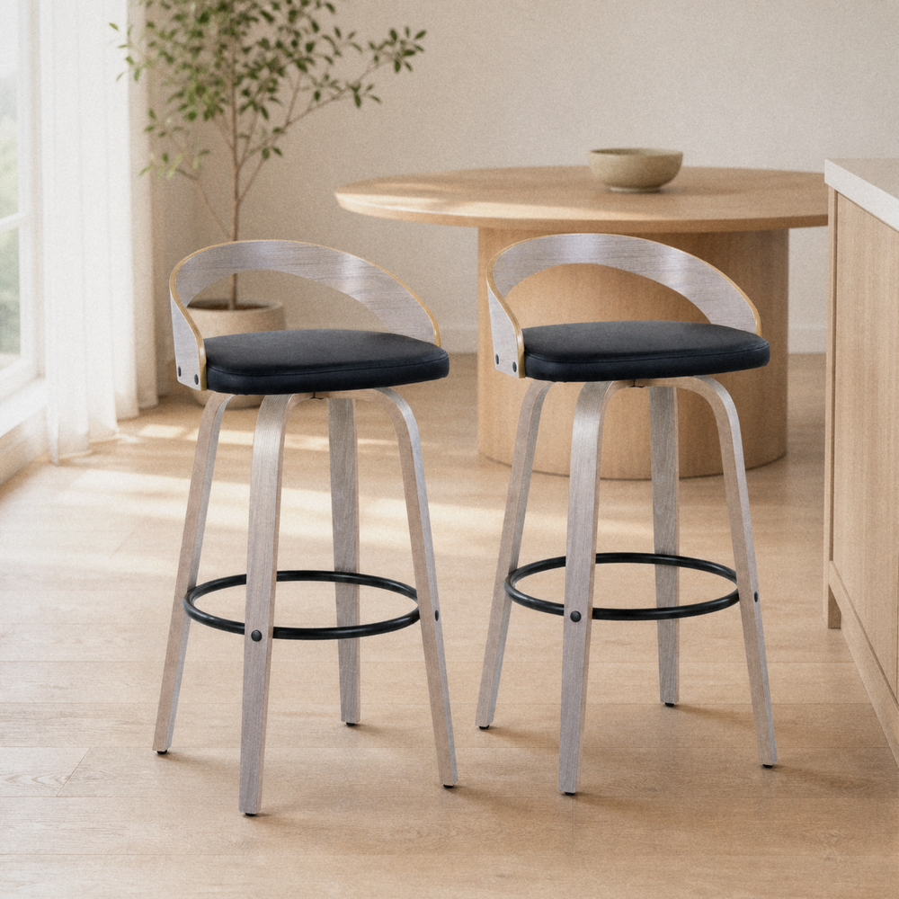 Kolvern Montenassari Swivel Bar & Counter Stools, Set of 2