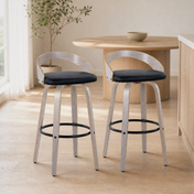 Kolvern Montenassari Swivel Bar & Counter Stools, Set of 2
