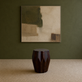 Kolvern Oyrareingir Wood Drum Table in a restyled supplier room | Pipeline B room-shell edit 1