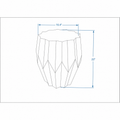Kolvern Oyrareingir Wood Drum Table | untouched supplier studio 1