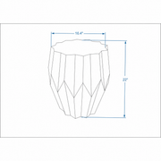 Kolvern Oyrareingir Wood Drum Table | untouched supplier studio 1