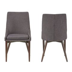 Front | Straight-on view of the Kolvern Pertuso Upholstered Side Chair Pair