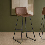 Kolvern Pietralunga Faux Leather Bar Stool Set of 4