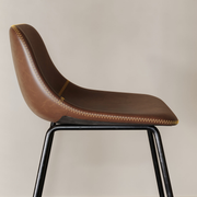 Kolvern Pietralunga Sled Base Leather Bar Stool | untouched supplier detail 1