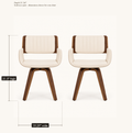 Dimensions | width and height, both chairs identical -- left chair measured